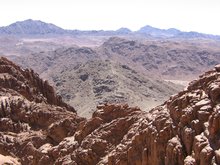 Спуск с горы Синай по монашеской тропе.