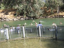 Река Иордан. Место крещения.